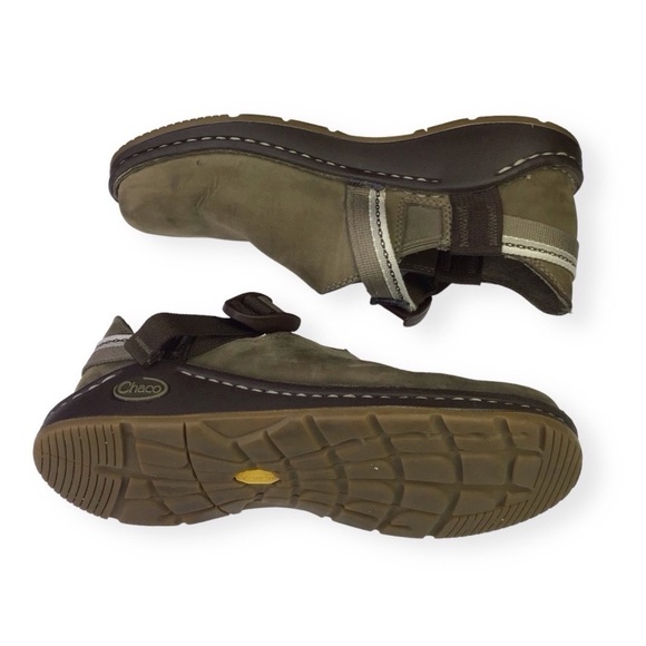 Chaco Pedshed Brown Nubuck Leather Clogs size 6.5 - Picture 1 of 15